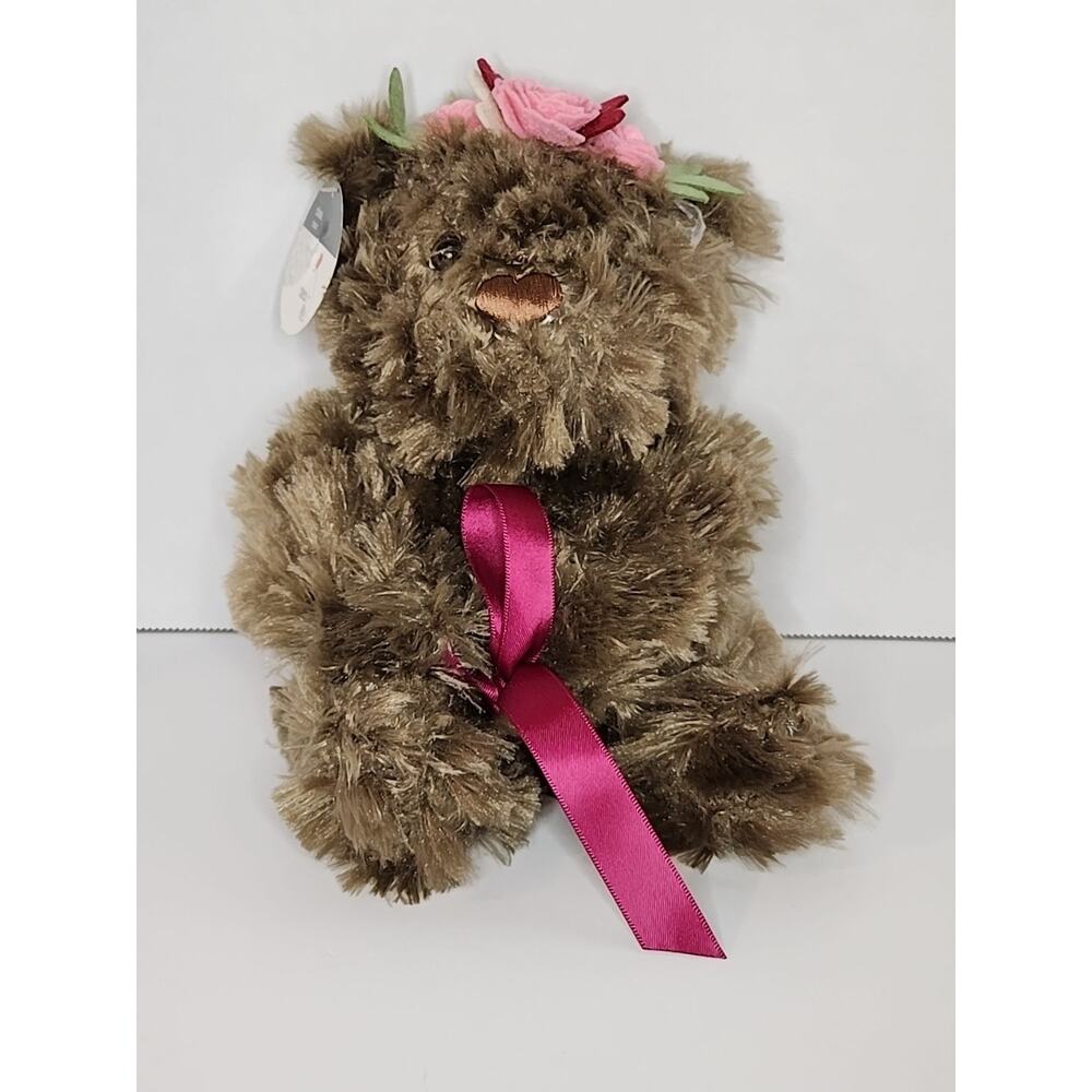 Debi Lilly Clea Bear Plush Brown 7"